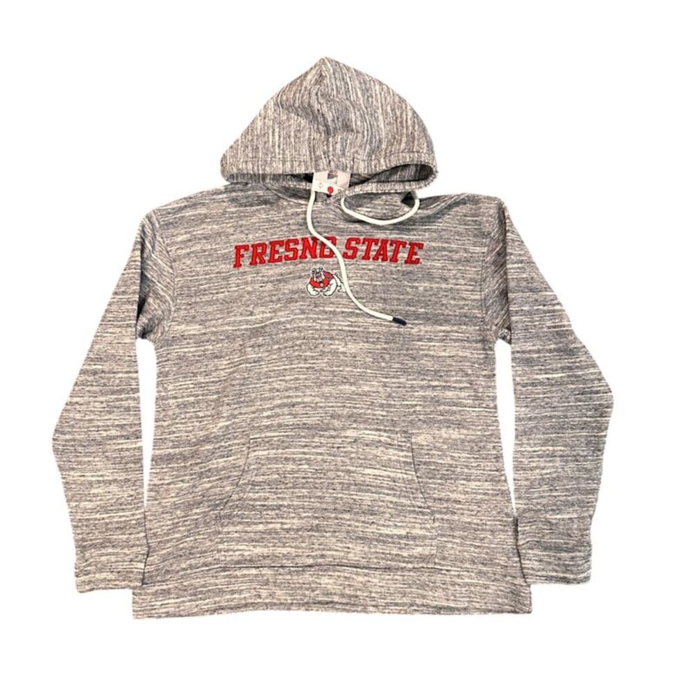 Champion NCAA Fresno State Bulldogs Men's Hoodie in Marled Grey, Small